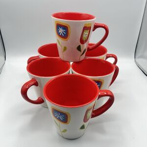 Winston Porter Burgeo Coffee Mug Red - Set Of 6